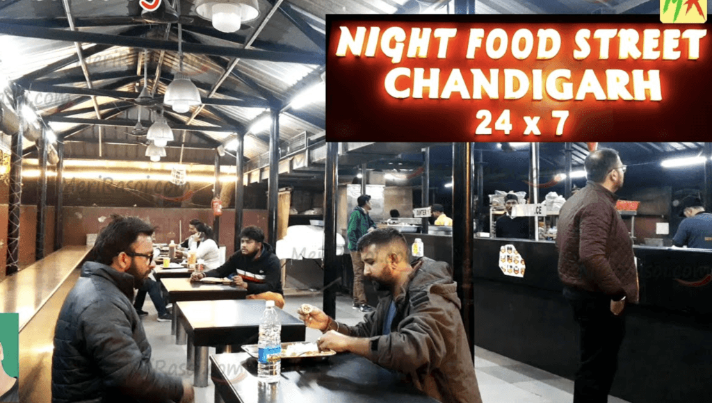 Night Food Street - Late Night Food in Chandigarh
