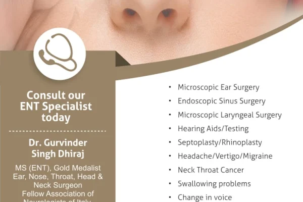 Dr Gurvinder Singh Dhiraj – ENT Specialist