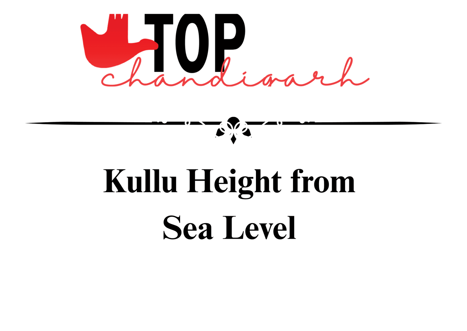 Kullu Height From Sea Level