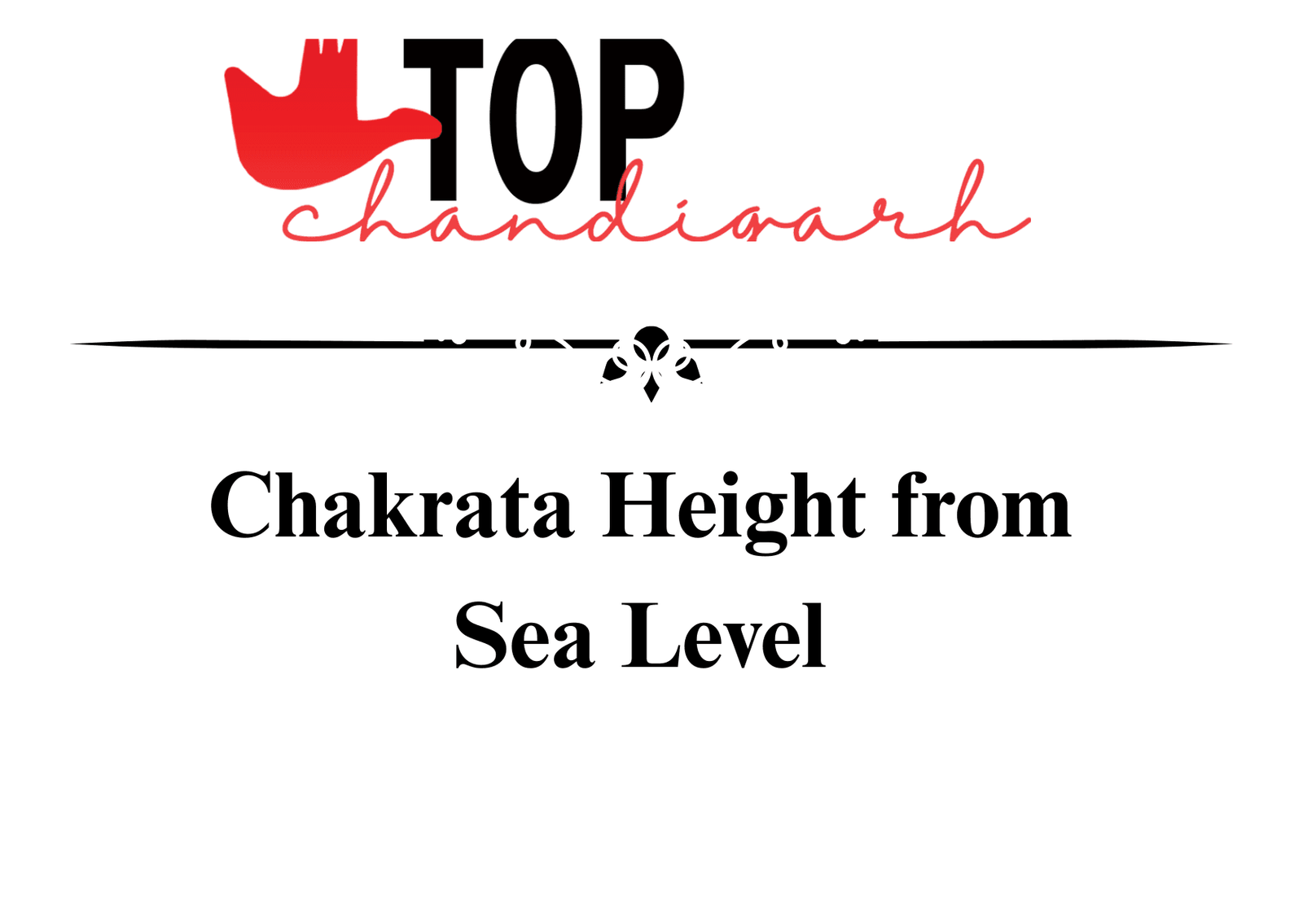 Chakrata Height From Sea Level