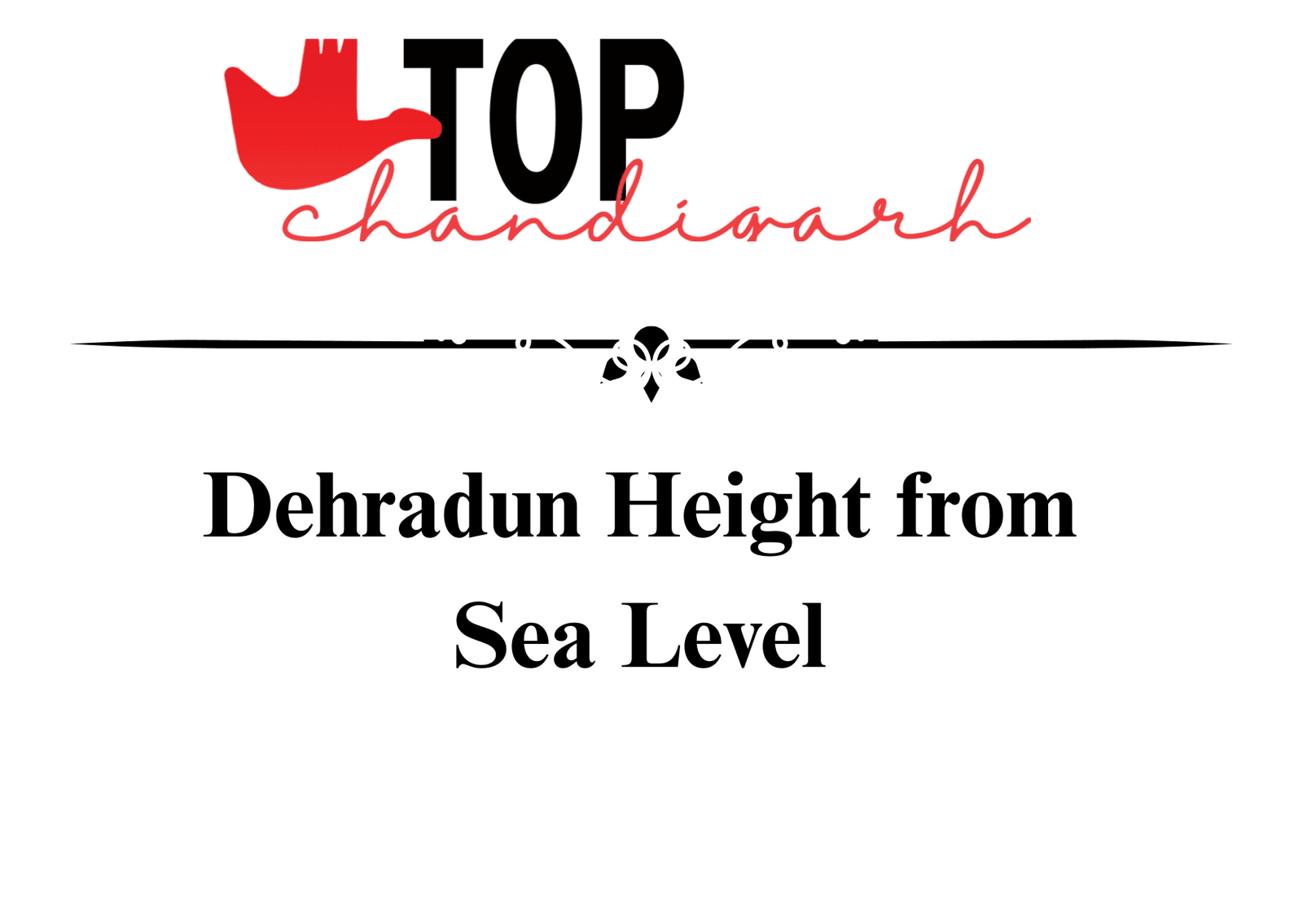 Dehradun Height From Sea Level