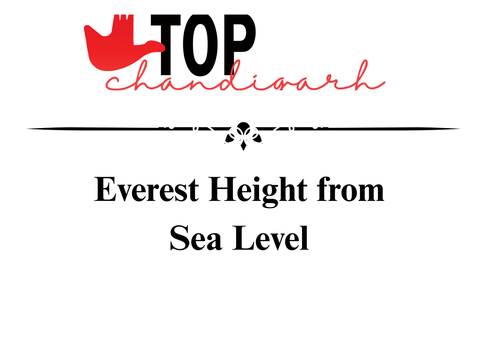 Everest Height From Sea Level