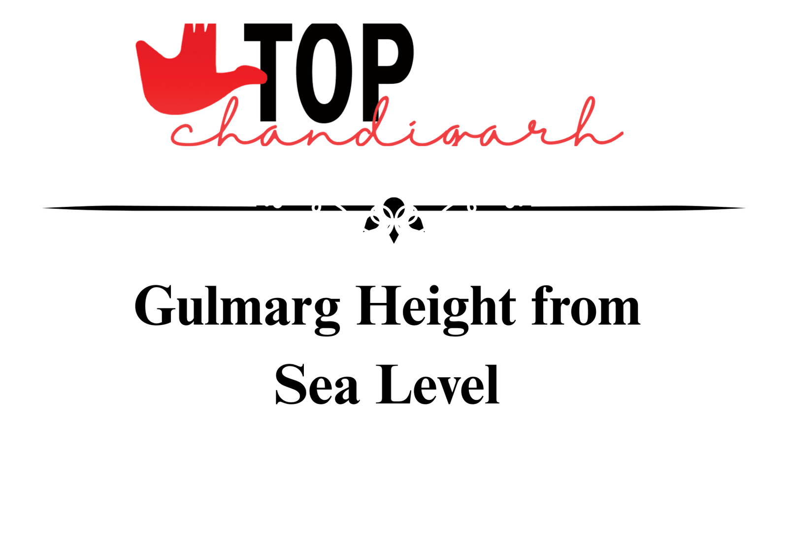 Gulmarg Height From Sea Level