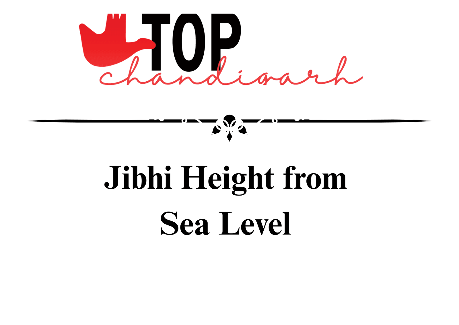 Jibhi Height From Sea Level