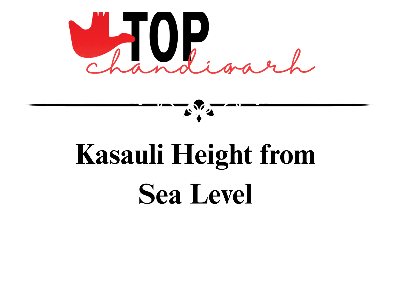Kasauli Height From Sea Level