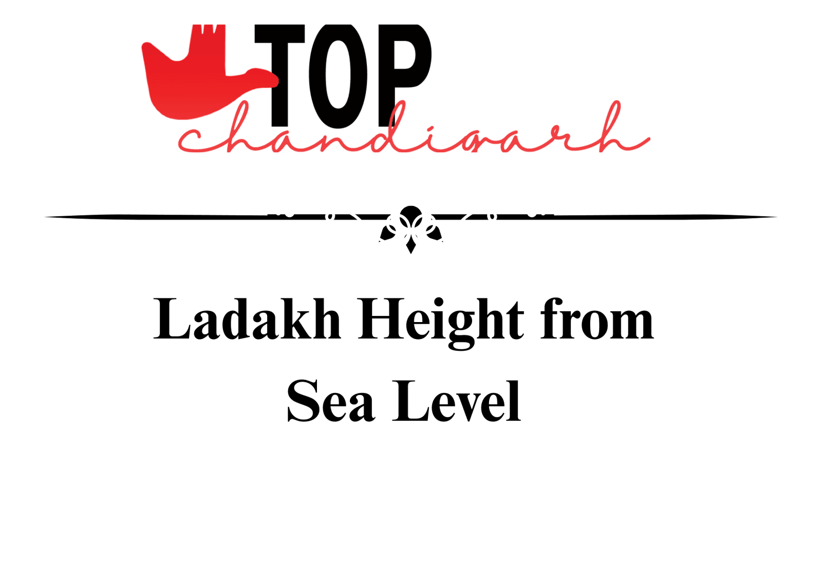 Ladakh Height From Sea Level