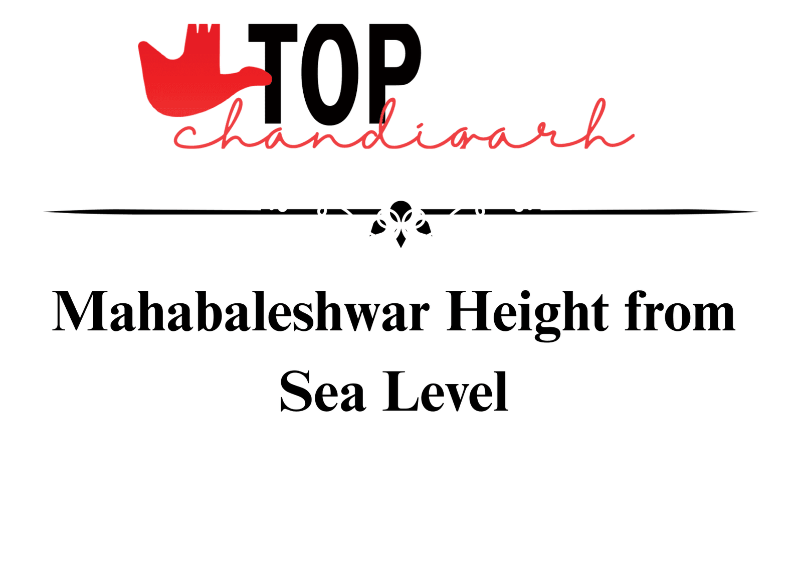 Mahabaleshwar Height From Sea Level