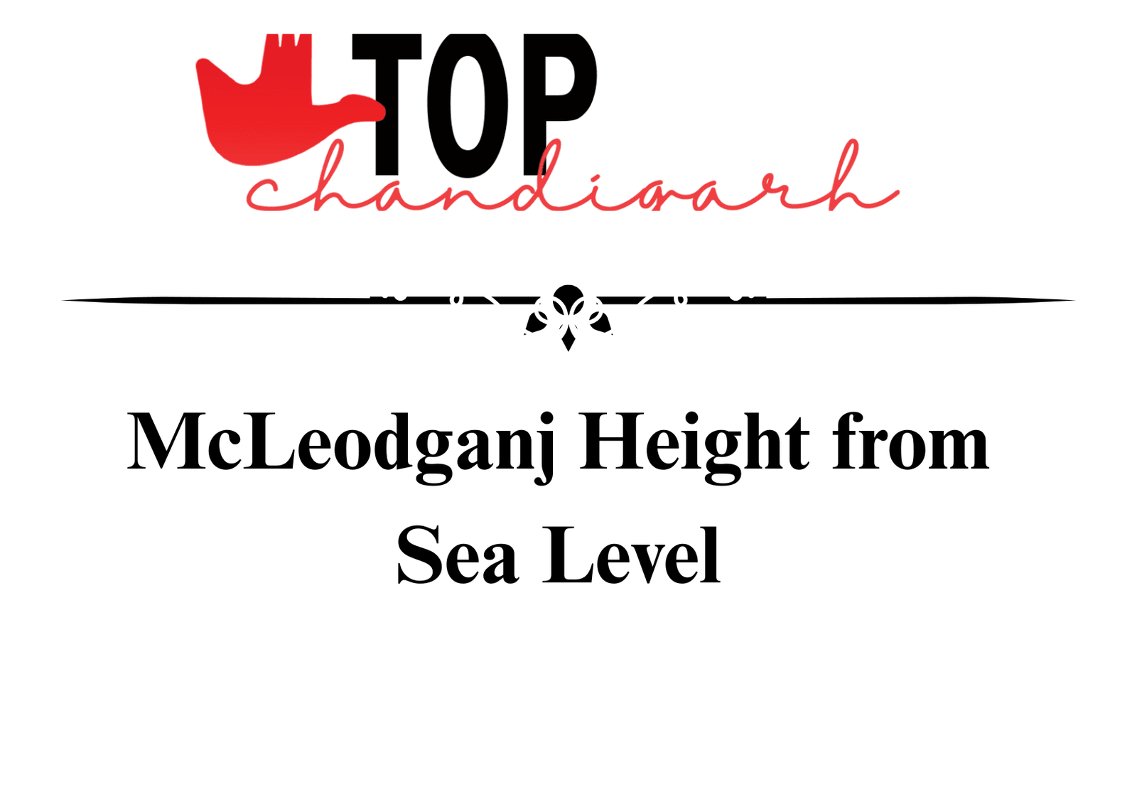 McLeodganj Height From Sea Level