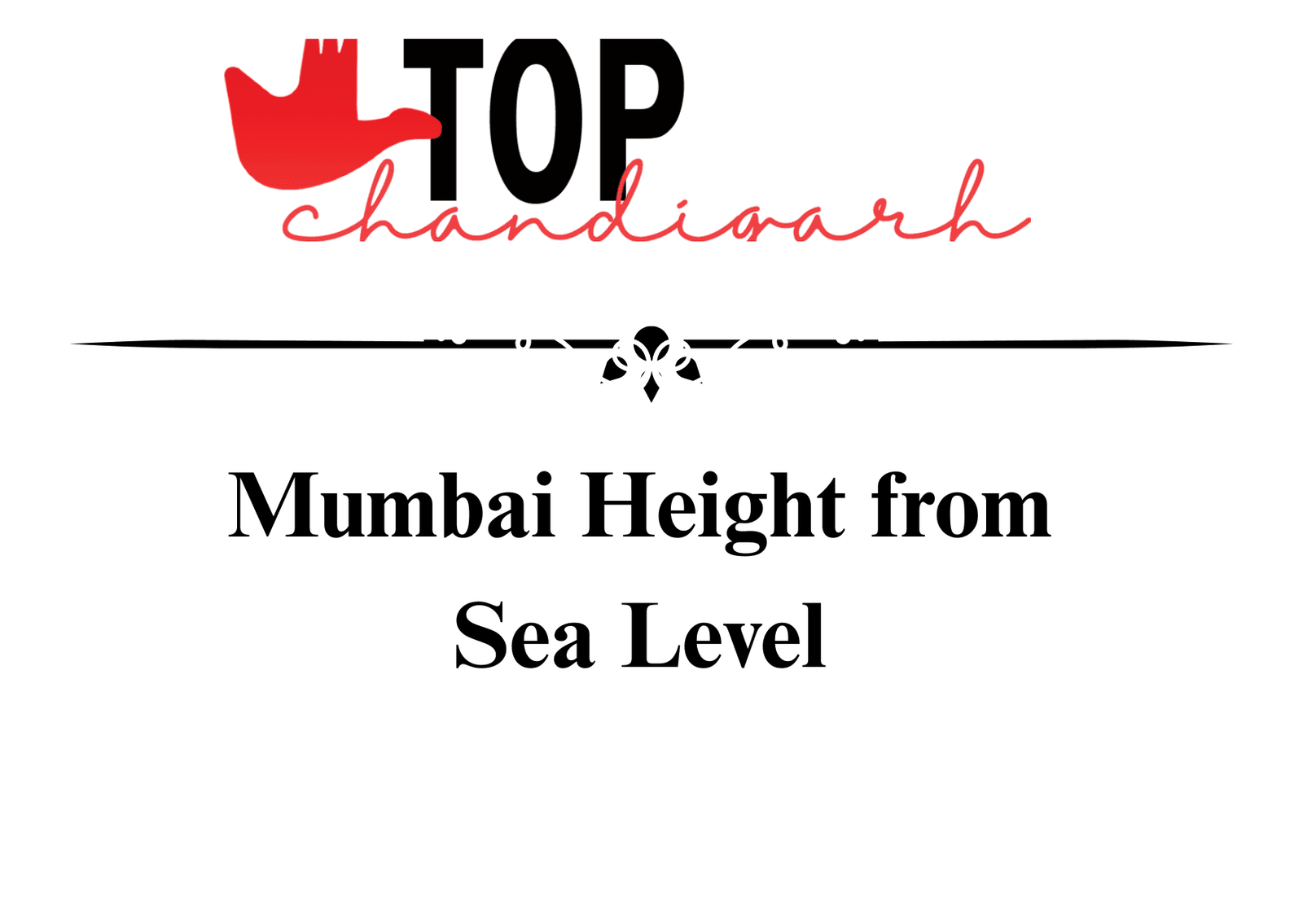 Mumbai Height From Sea Level