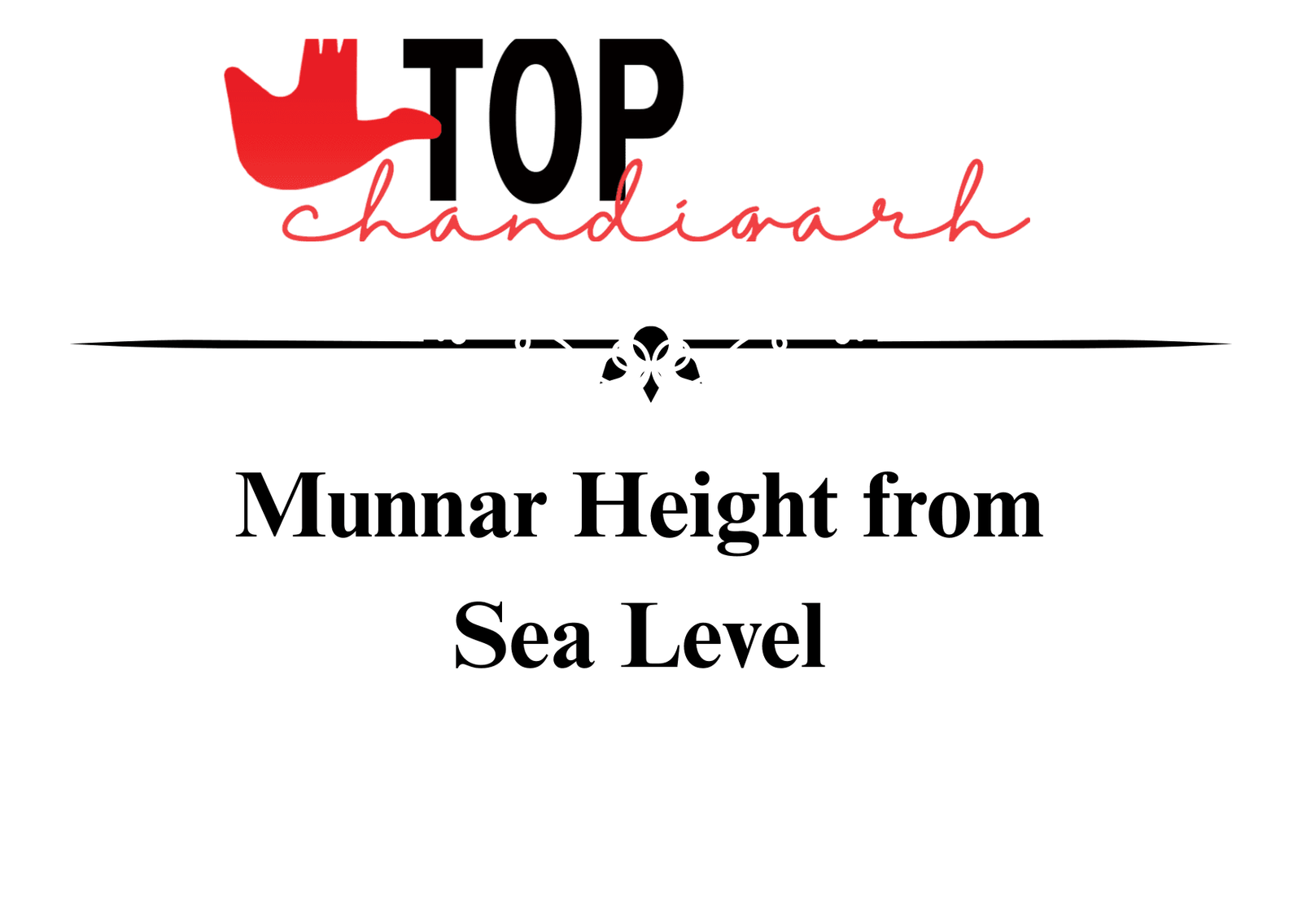 Munnar Height From Sea Level