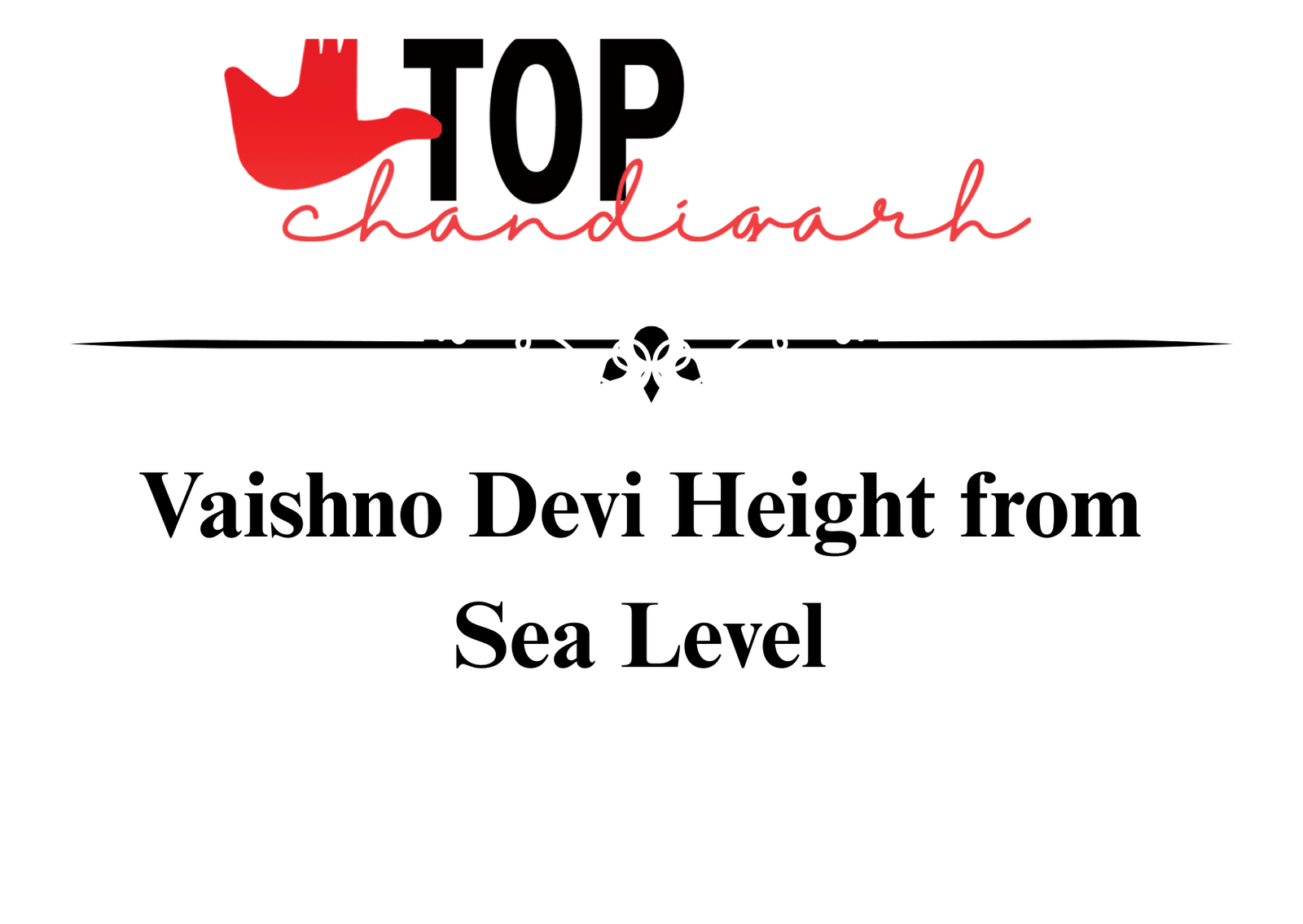 Vaishno Devi Height From Sea Level
