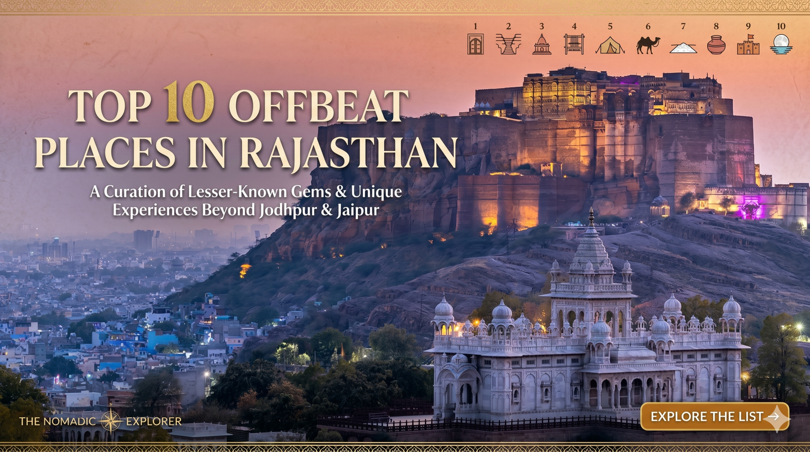 Top 10 Offbeat places in Rajasthan