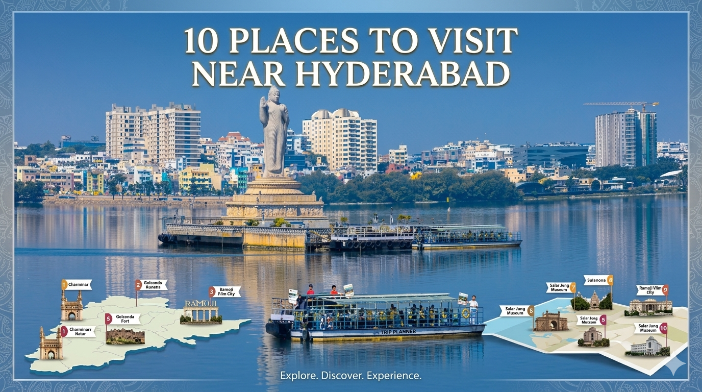10 places to visit near Hyderabad
