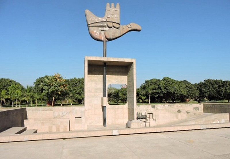 the open hand monument, open hand monument chandigarh, open hand monument of chandigarh, chandigarh open hand monument, open hand monument architecture, open hand monument le corbusier