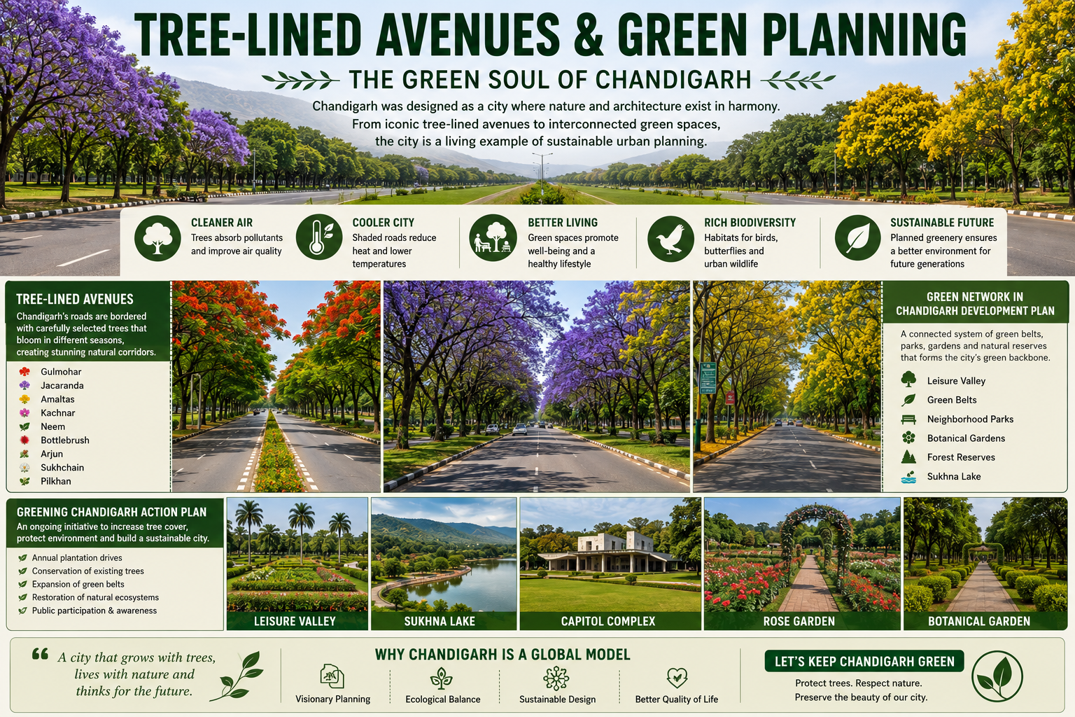 Tree-Lined Avenues and Green Planning: How Chandigarh Became India’s Greenest Planned City