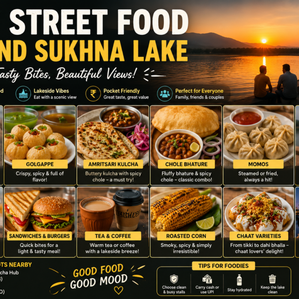 Best Street Food Around Sukhna Lake: A Food Lover’s Guide to Chandigarh’s Tastiest Bites
