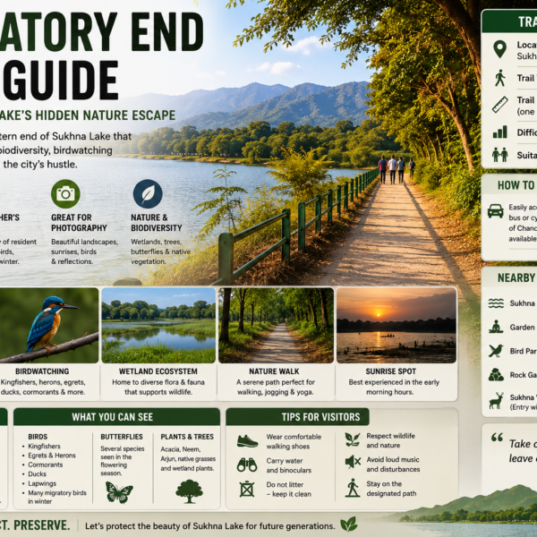 Regulatory End Trail Guide: Exploring Sukhna Lake’s Hidden Nature Escape