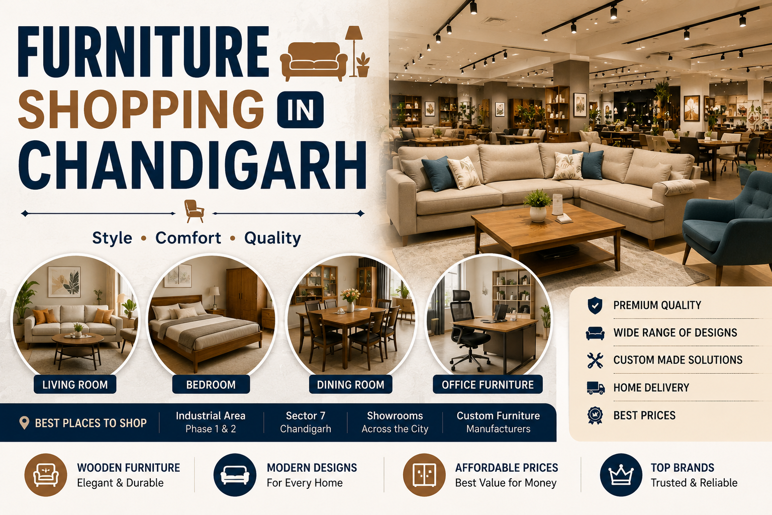 Furniture Shopping in Chandigarh: Complete Guide to the Best Furniture Stores