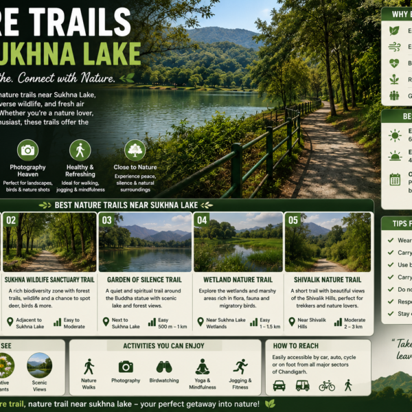 Nature Trails Near Sukhna Lake: A Complete Guide to Chandigarh’s Scenic Walking Routes