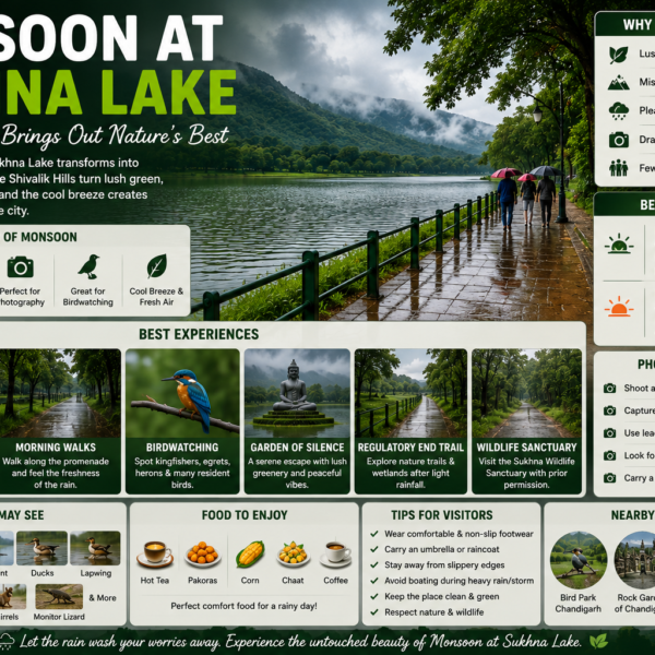 Monsoon at Sukhna Lake: Why the Rainy Season Is the Most Magical Time to Visit