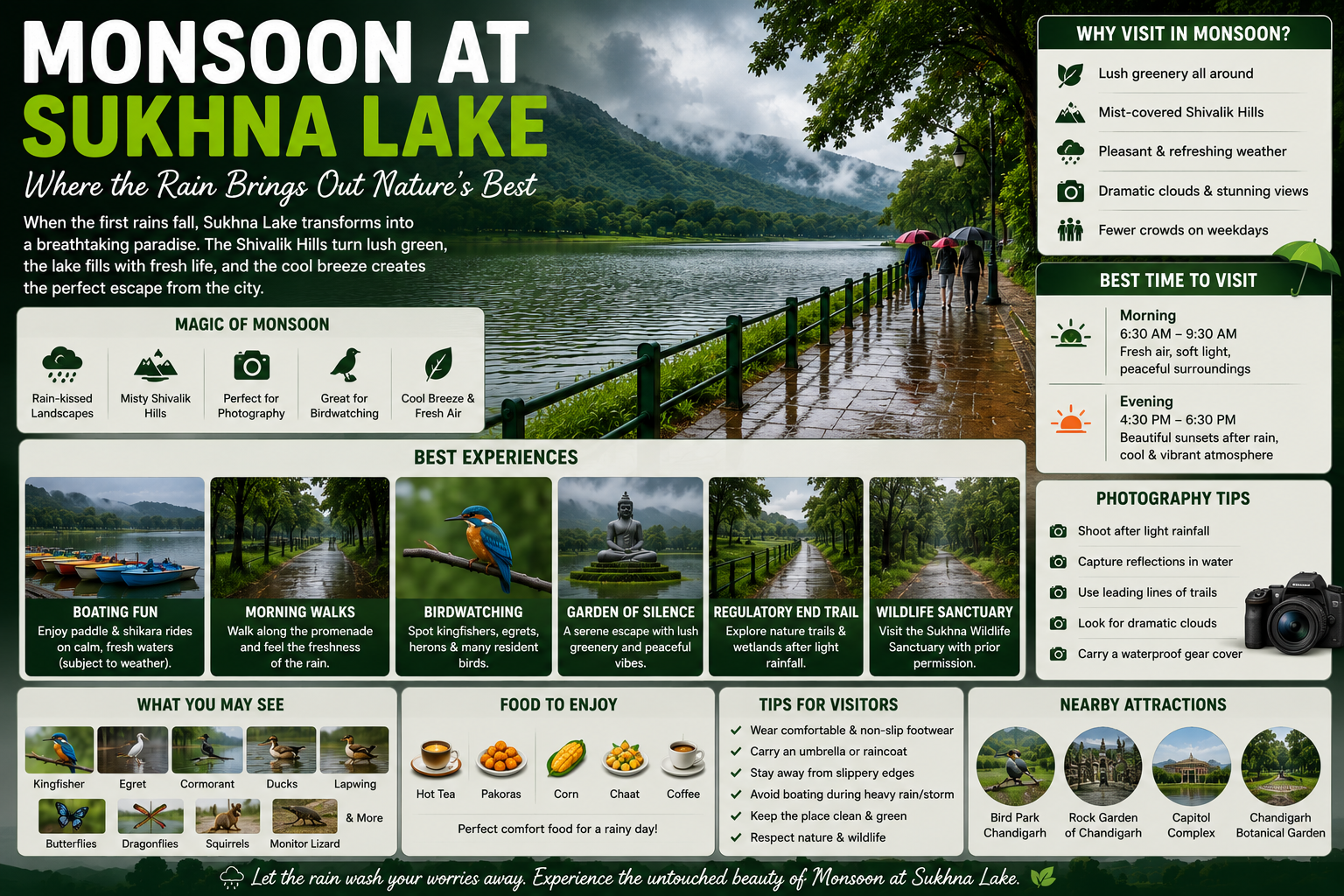 Monsoon at Sukhna Lake: Why the Rainy Season Is the Most Magical Time to Visit