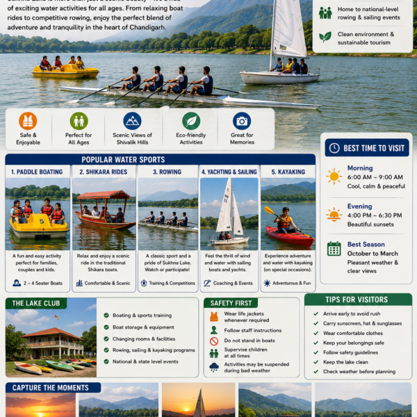 Water Sports at Sukhna Lake: The Ultimate Guide to Adventure on Chandigarh’s Iconic Lake