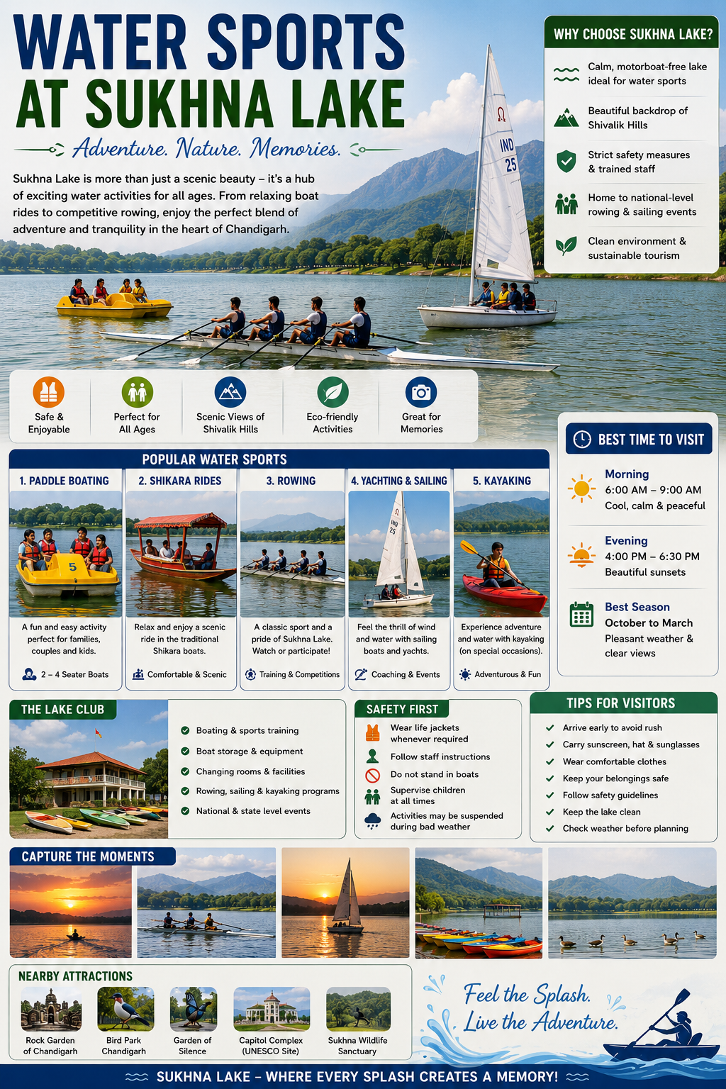 Water Sports at Sukhna Lake: The Ultimate Guide to Adventure on Chandigarh’s Iconic Lake