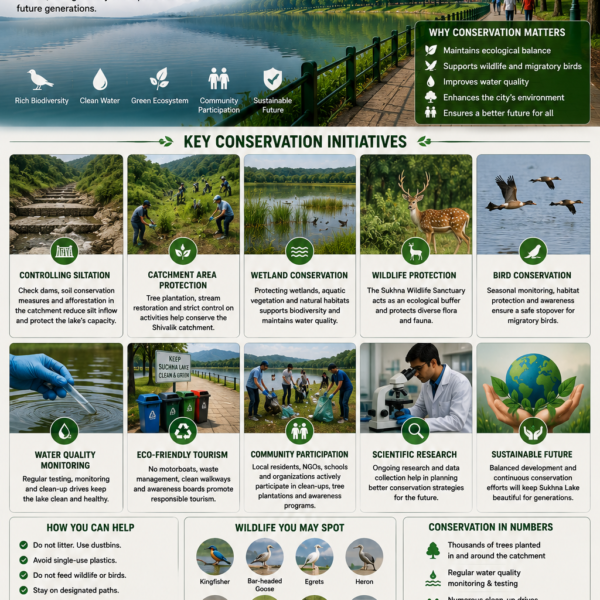 Conservation Efforts at Sukhna Lake: Protecting Chandigarh’s Lifeline for Future Generations