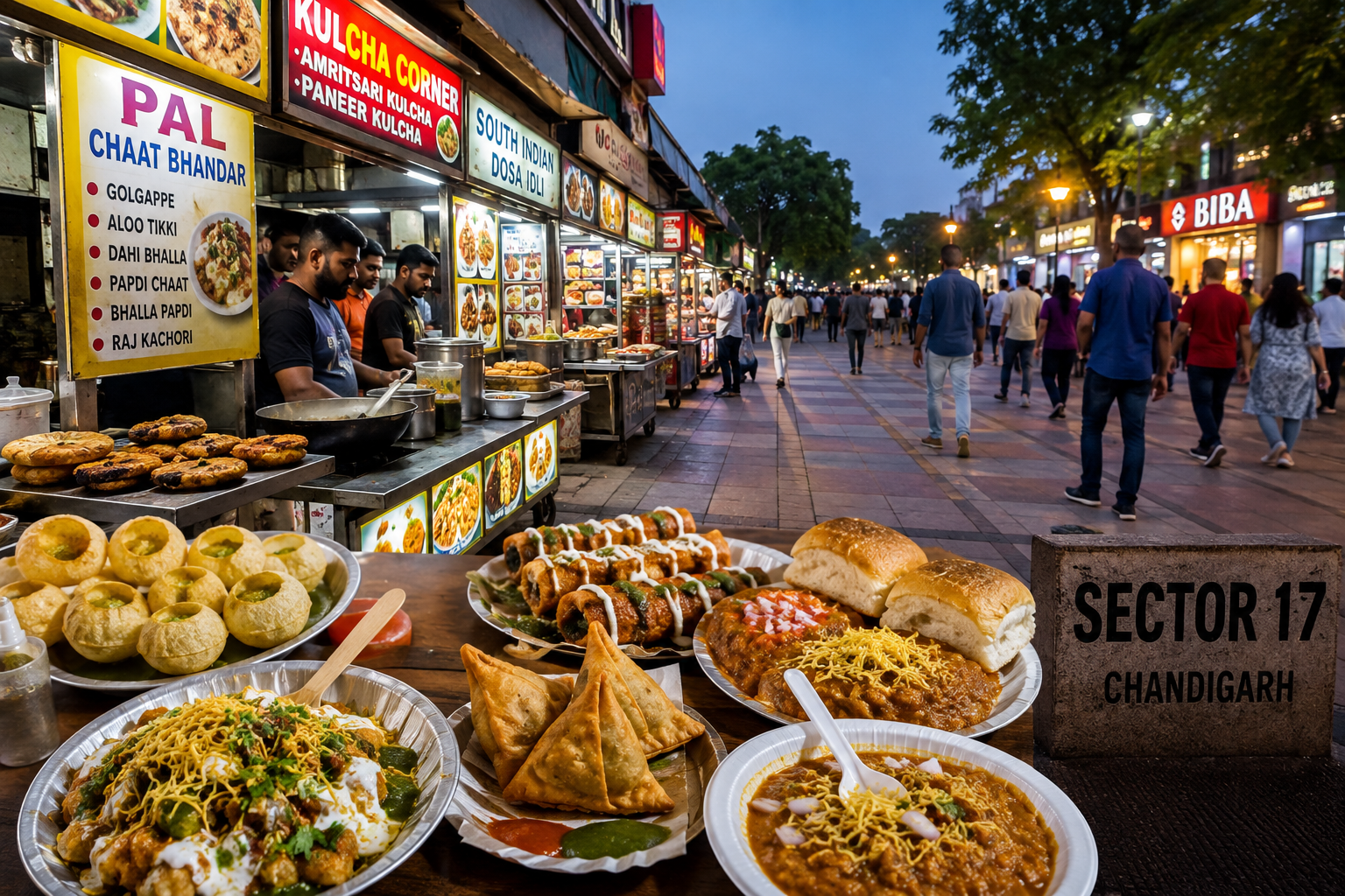Best Street Food in Chandigarh Sector 17: A Complete Food Guide
