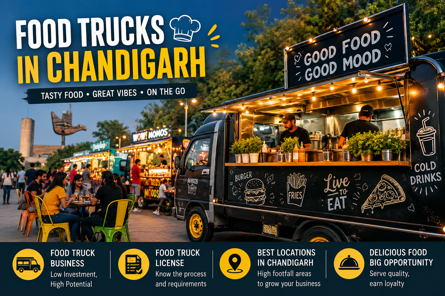 Food Trucks in Chandigarh: Popular Street Food and How to Start a Food Truck Business
