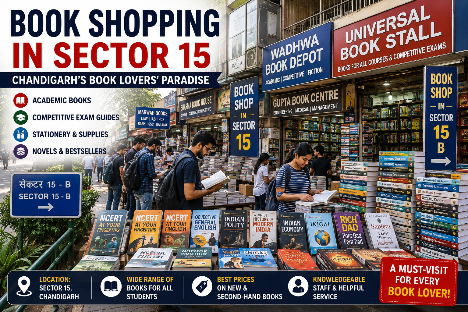 Book Shopping in Sector 15: A Complete Guide to Chandigarh’s Book Lovers’ Paradise