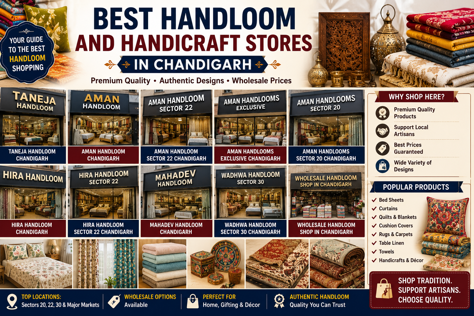 Best Handloom and Handicraft Stores in Chandigarh: Complete Shopping Guide