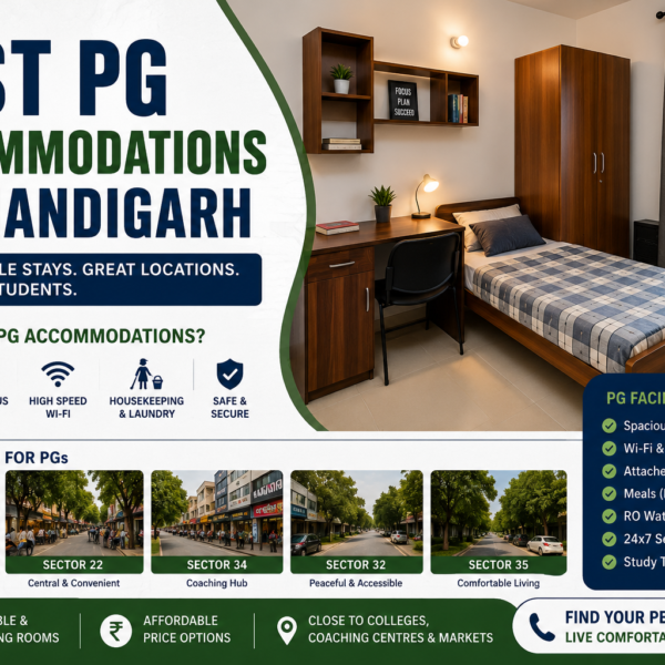 Best PG Accommodations in Chandigarh: Areas, Prices and Student Guide