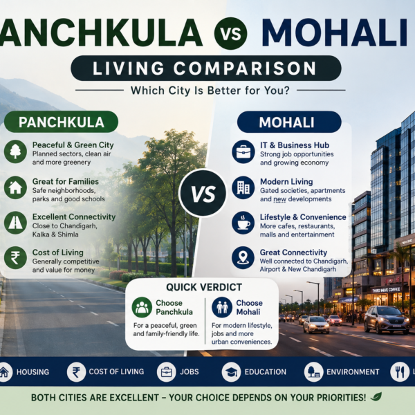 Panchkula vs Mohali Living Comparison: Which City Is Better?